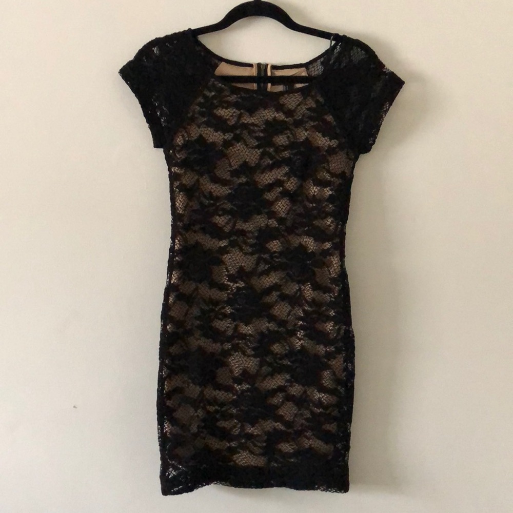 Black Lace Bodycon Dress